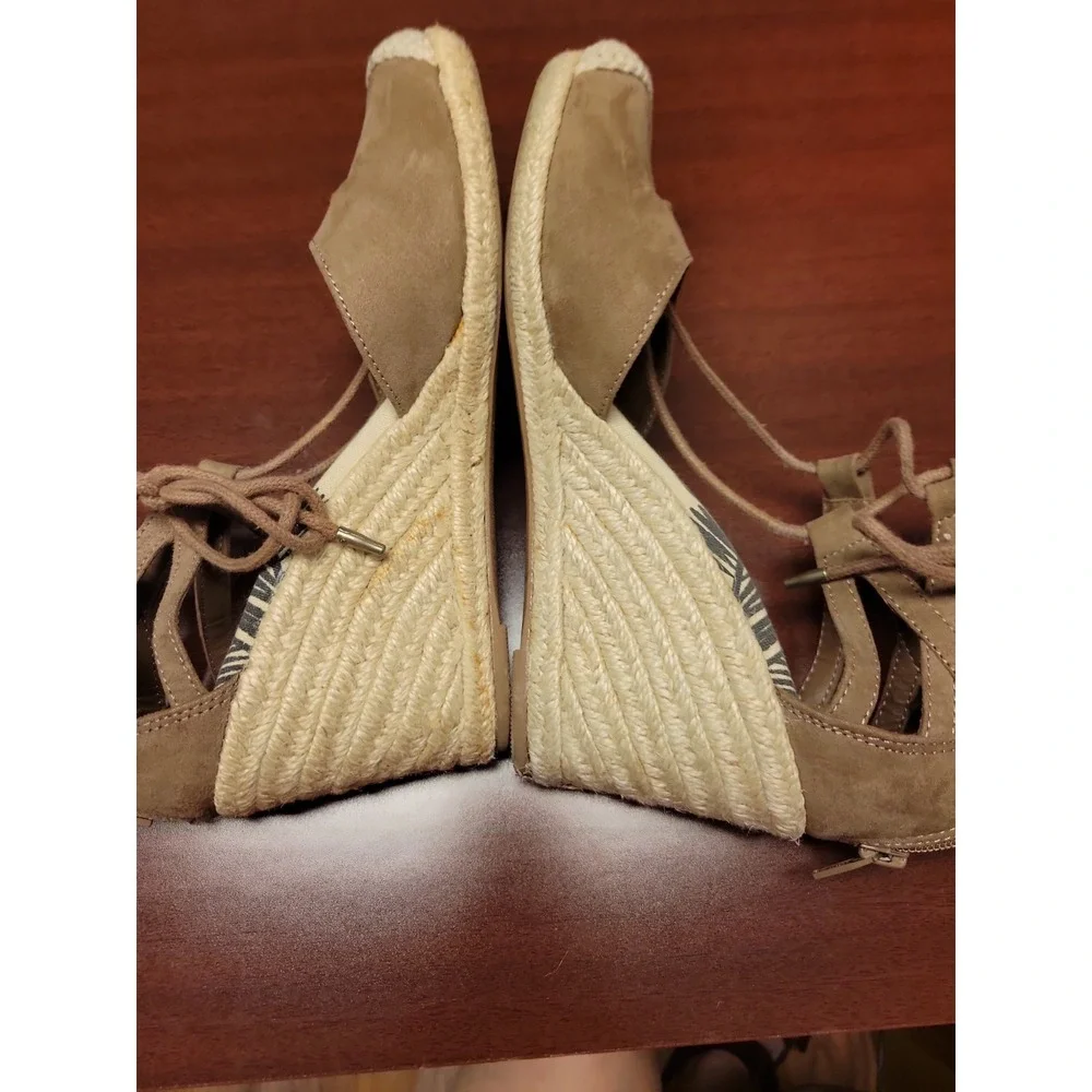 Womens DV by Dolce Vita Monica Ghillie Lace Espadrille Wedge Sandals Size 8